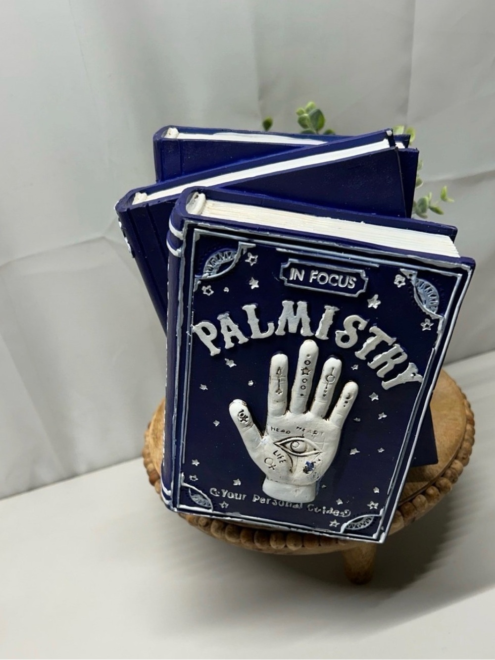 Palmistry Decorative Accent Book - Deep Navy